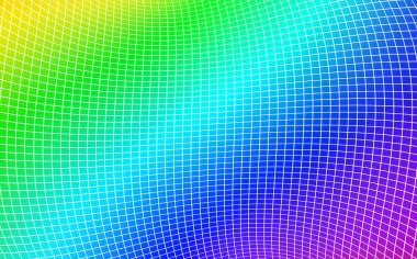 Dizey içinde düzenlenmiş renkli kareler