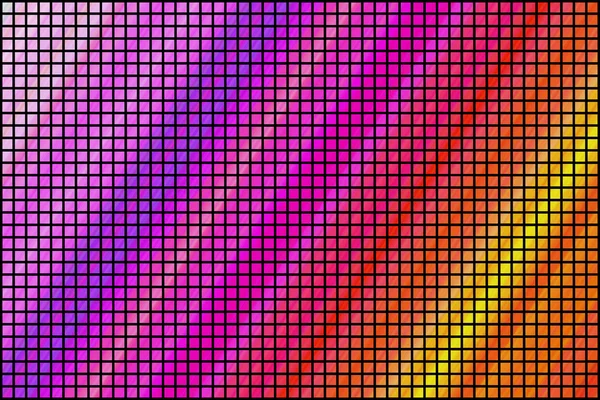 Gekleurde vierkantjes gerangschikt in een matrix — Stockfoto