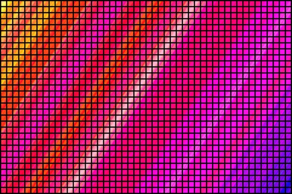Gekleurde vierkantjes gerangschikt in een matrix — Stockfoto