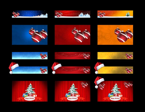 Bandiere di Natale — Foto Stock