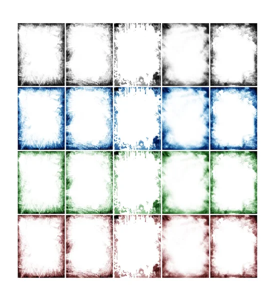 Verschiedene Rahmen in verschiedenen Farben — Stockfoto