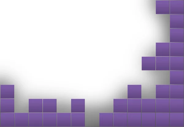 Рамка с фиолетовыми квадратами — стоковое фото