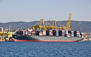 Trieste liman ve deniz Panoraması