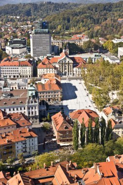 Ljubljana 'nın hava görüntüsü