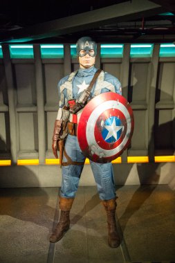 captain America'nın heykeli