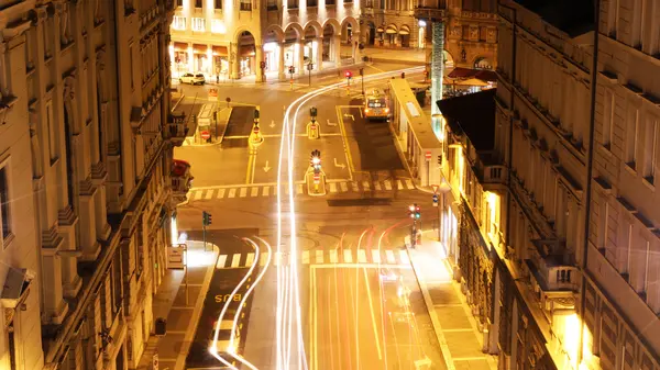 Piazza Goldoni night view — Stock Photo, Image