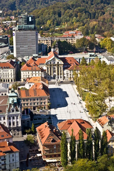 Luftaufnahme von Ljubljana — Stockfoto