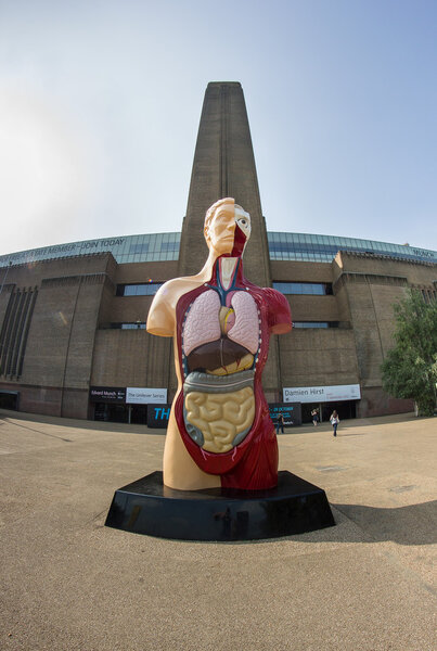 Giant statue of the human body