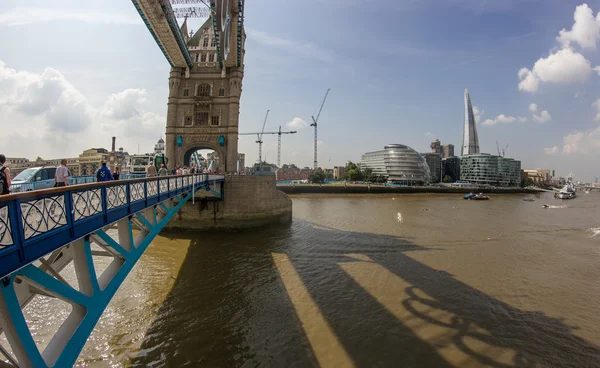 Tower Bridge during the London Olympics 2012 — Stock Photo, Image