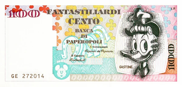 Seria banknotów z postaciami walt disney — Zdjęcie stockowe