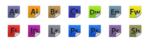 Buttons for all Adobe products