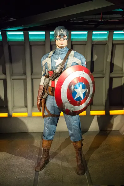 Captain America'nın heykeli Stok Resim