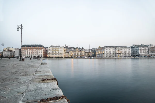 Veduta di Piazza Unità a Trieste — Foto Stock