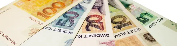 Croatian banknotes — Stock Photo, Image