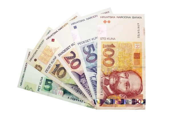 克罗地亚纸币 — 图库照片