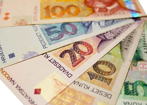 Croatian banknotes — Stock Photo, Image