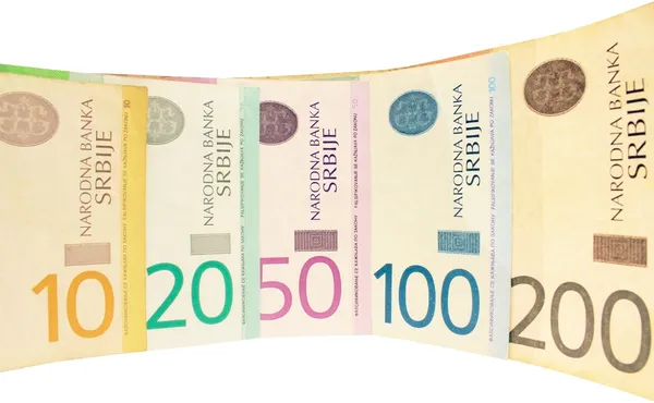 Szerb bankjegyek — Stock Fotó