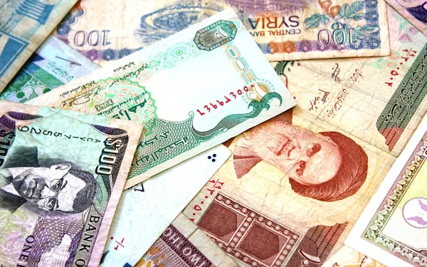 Banknotes from middle east — Stock Photo, Image