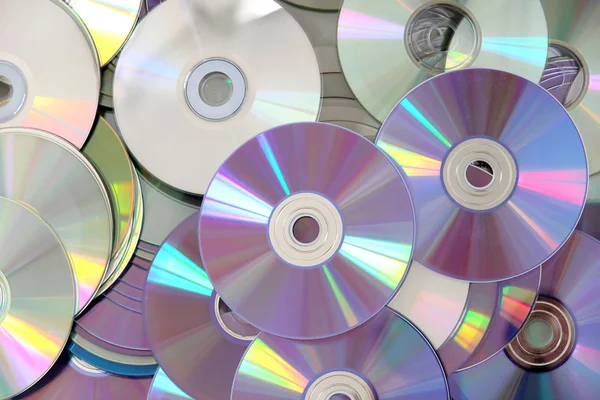 Group of CDs and DVDs — Stock Photo, Image