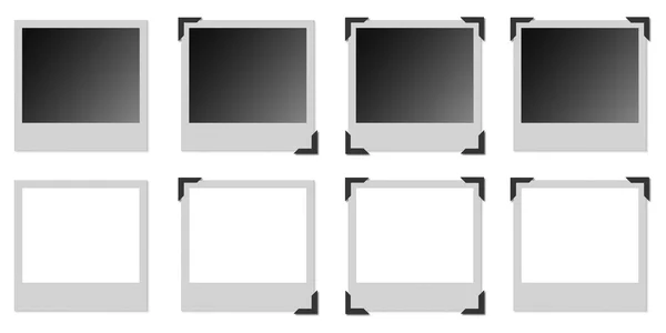 Photo frame with black metal angular — Zdjęcie stockowe