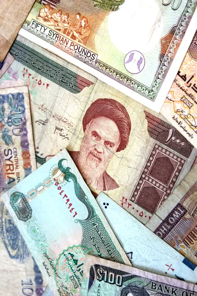 Orta Doğu'dan banknotlar Telifsiz Stok Fotoğraflar
