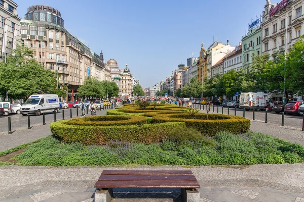 Wenceslas Square Prahassa — kuvapankkivalokuva