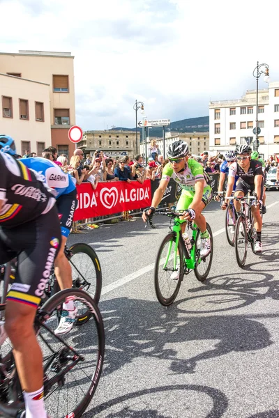 Cyklister tävlar i Girod'Italia 2014 — Stockfoto