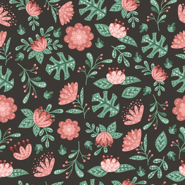 Modèle vectoriel floral — Image vectorielle
