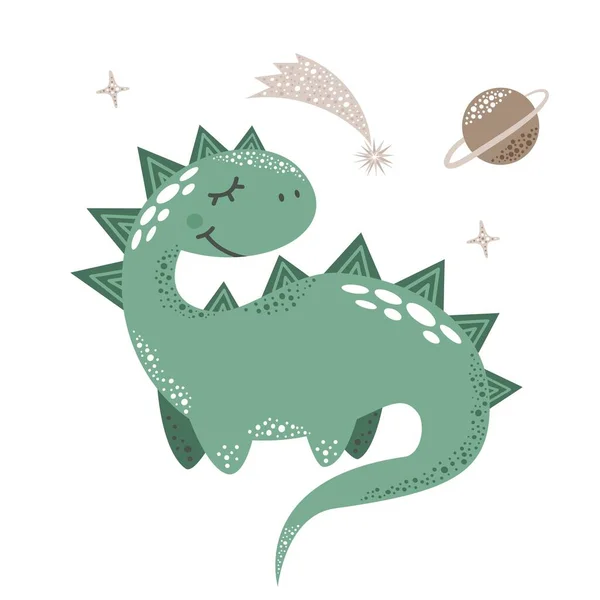 Милый векторный динозавр — стоковый вектор