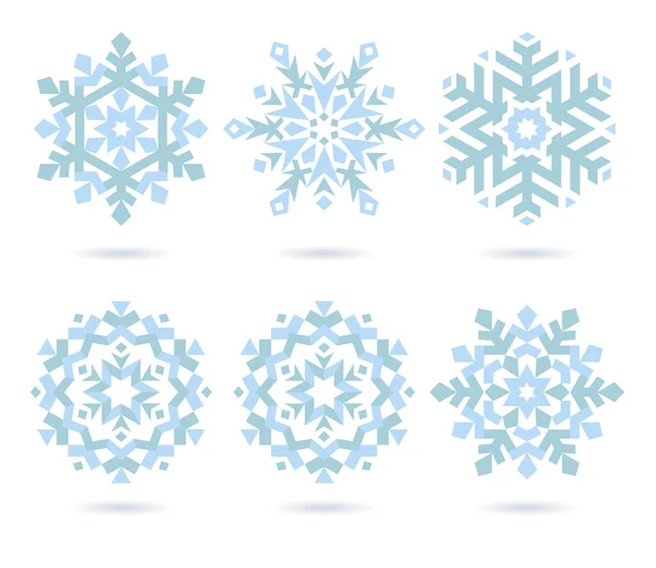 Flocos de neve Vetores De Stock Royalty-Free