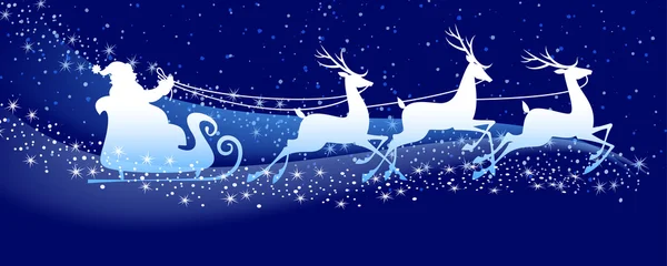 ซานตาคลอส _ สีฟ้า — ภาพเวกเตอร์สต็อก