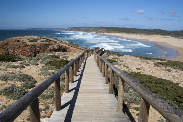 Bordeira beach, algarve, Portugalsko — Stock fotografie