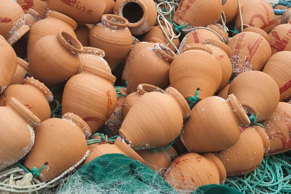 Lobster pots used by Portuguese Fishermen — Stock Photo, Image
