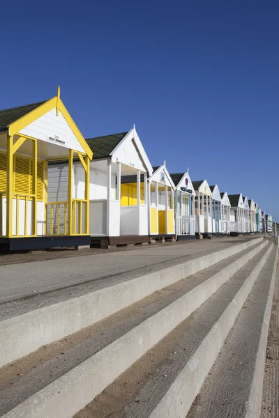 索思沃尔德、 萨福克、 英格兰海滩小屋 — 图库照片