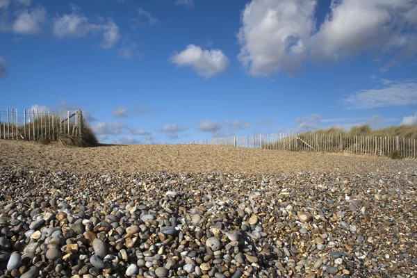 Walberswick beach, suffolk, Anglie — Stock fotografie