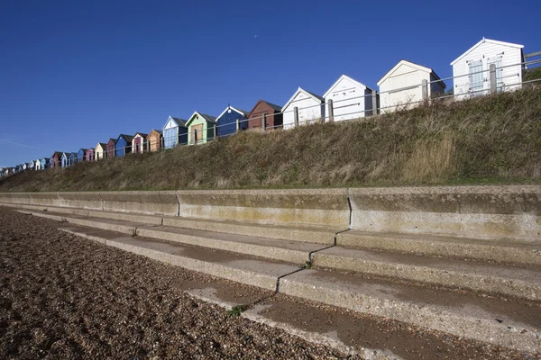 海滩小屋，费利克斯托、 萨福克、 英格兰 — 图库照片