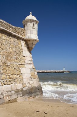 Lagos Kalesi ve limanı, algarve, Portekiz