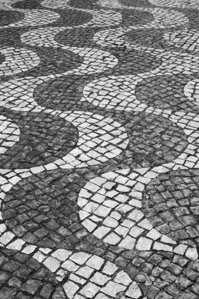 Português Mosaico telhas da rua Imagem De Stock