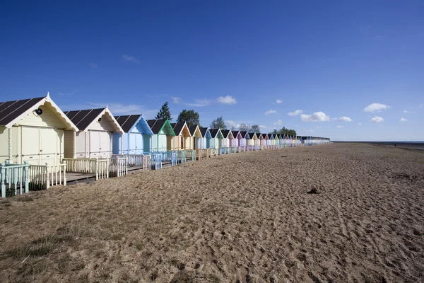 West mersea beach, essex, Anglie — Stock fotografie