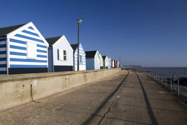 Strandhütten in Southwold, Suffolk, England — Stockfoto