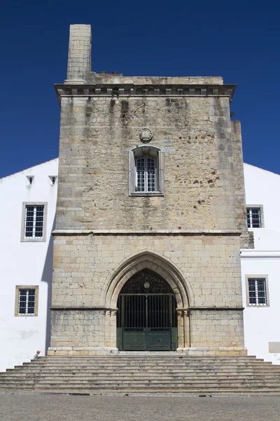 Entrada a la Catedral de Faro, Faro, Algarve, Portugal — Foto de Stock