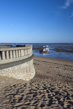 duvar jubilee beach, southend-on-sea, essex, İngiltere'de gezi