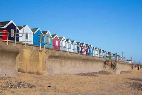 Southwold Seafront Suffolk Engeland Een Zonnige Dag — Stockfoto