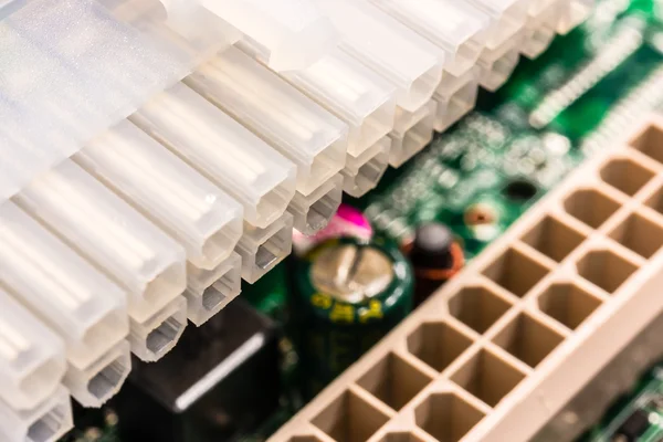 Computer Main Power Socket System Board — Stock Photo, Image