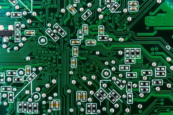 Close-up van circuit board — Stockfoto