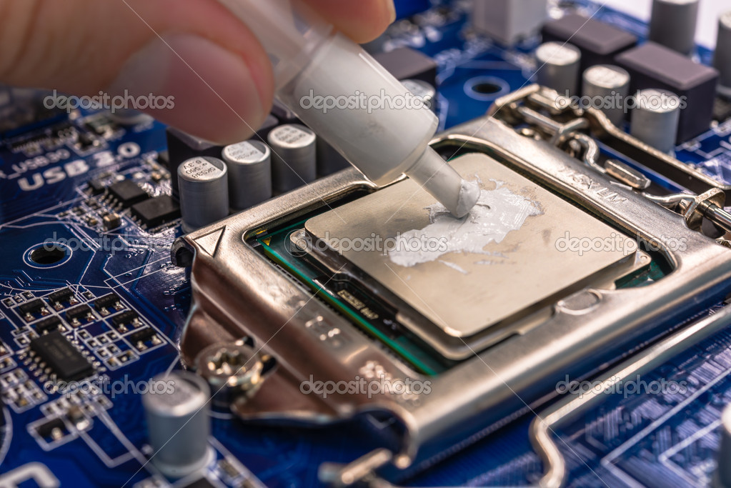 Thermal Grease Computer — Stock Photo © Mark800 50951257