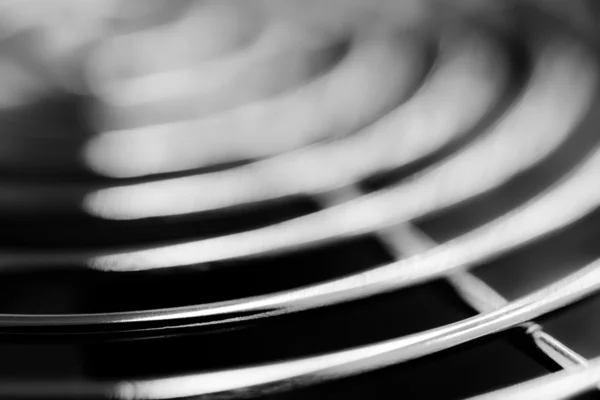 Větrací mřížka s ventilátorem closeup — Stock fotografie