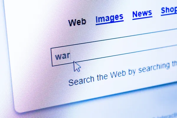 Война в Интернете — стоковое фото