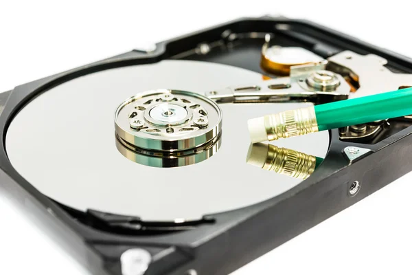 Ștergerea datelor de pe hard disk — Fotografie, imagine de stoc