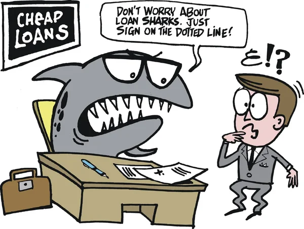 Tefeci ofis masasında oturan vektör karikatür